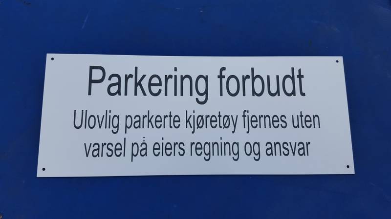 Parkering forbudt