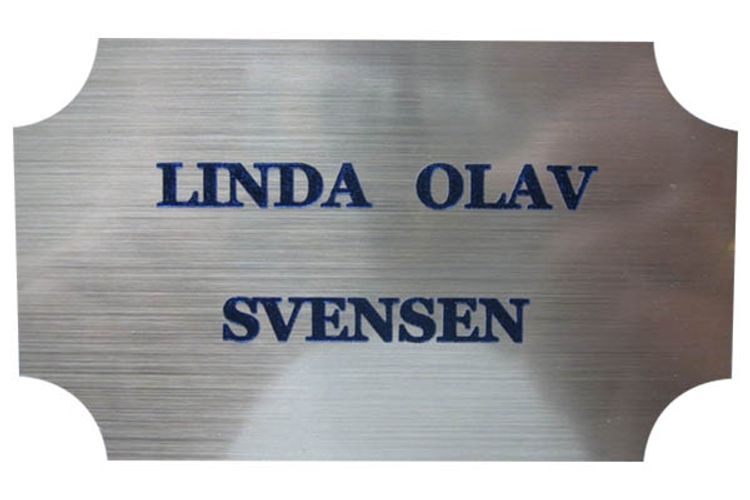 859 Postkasse skilt