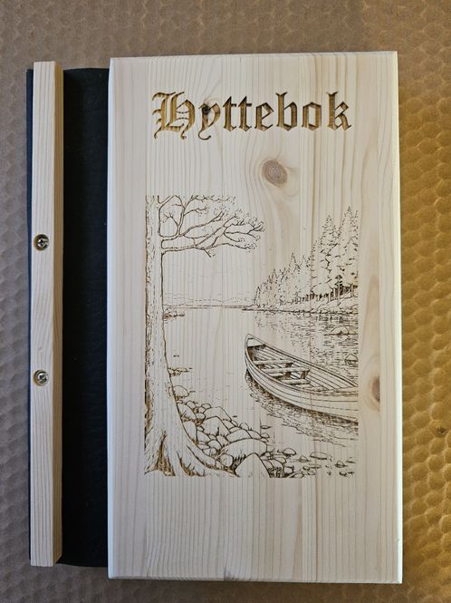 Hovedbilde 403. Hyttebok tre, motiv båt 3